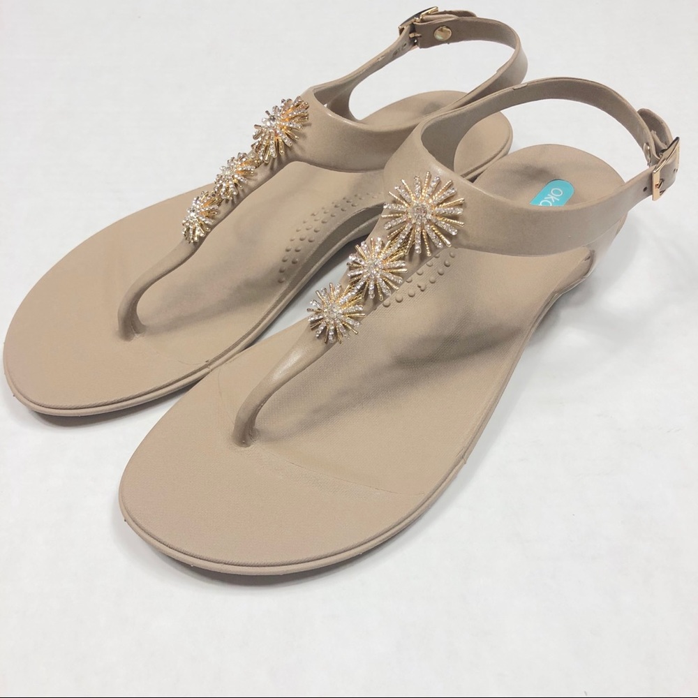 OKA. B t-strap thong jelly sandals S-151